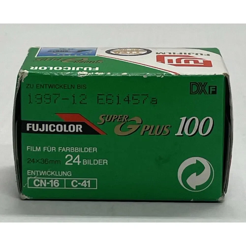 VTG Fujicolor Super G 100 35MM Exposure ISO 100 24 Camera Film Expired 12/97 EU